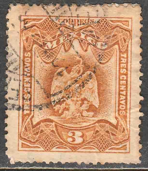 MEXICO 296, 3¢ EAGLE COAT OF ARMS. USED. VF. (188)