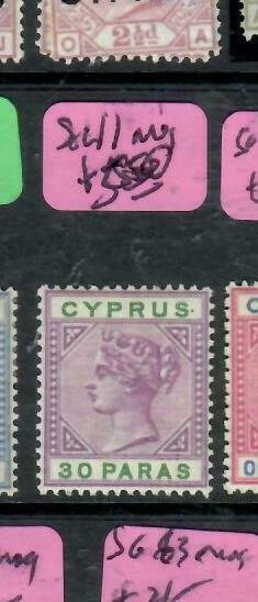 CYPRUS (P2512B) QV 30 PA   SG 41   MOG  ANTIQUE OVER 100 YEARS OLD