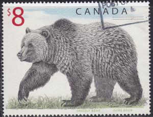 Canada 1694 Wildlife Definitives - Grizzly Bear, $8.00 1997