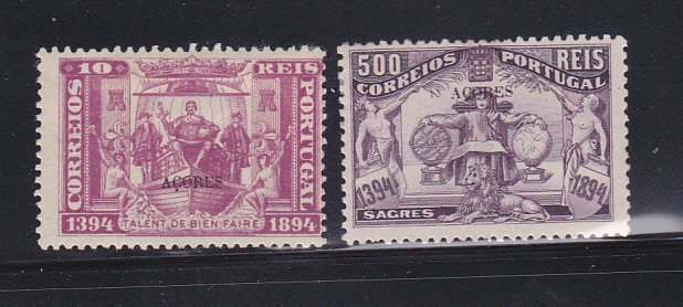 Azores 66, 76 MH Overprint