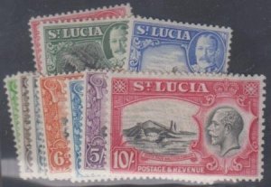 St. Lucia 95 - 106 VF NH cv $225