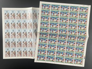 Congo 1987 YT 811-812 sheet children's national Unicef vaccination campaign
