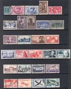 France 1931-1959 Selection of 27 Better Stamps FVF Used CV$135