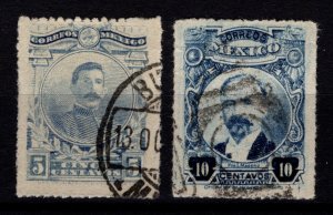 Mexico 1917 Portrait Definitives, 5c & 10c [Used]