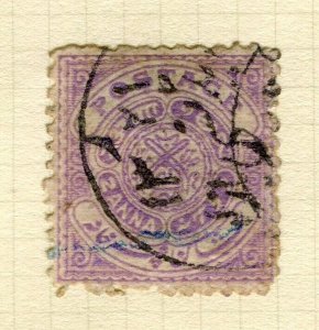 INDIA HYDERABAD; 1908 classic early Local issue used Shade of 2a.