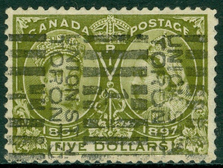 EDW1949SELL : CANADA 1897 Scott #65 Extra Fine, Used with deep color. PSAG Cert.