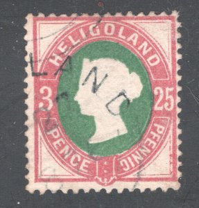 HELIGOLAND  #18  Used, F  CV $27.50 ... ..  2700038