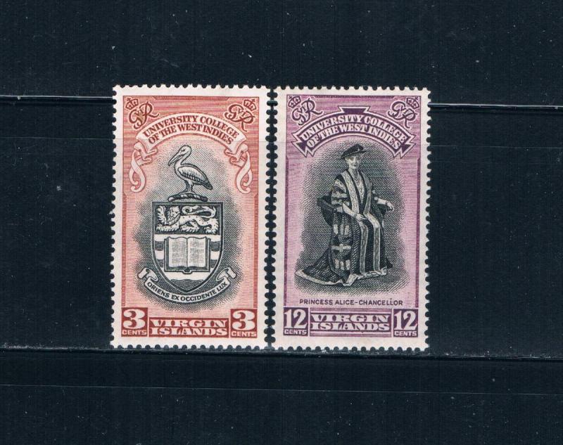 Virgin Islands 96-97 MLH set University Issue 1951  (V0526)