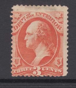 US Sc O17 MOG. 1873 3c Department of Interior Official