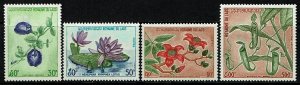 Laos Scott 246-48,C116 MNH (1974) Flowers