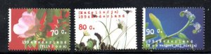 Netherlands Sc 853-855 1994 Wild Flowers stamp set mint NH