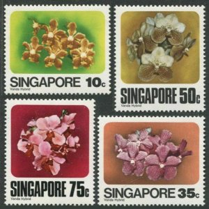 Singapore 319-322, MNH. Michel 325-328. Vanda Orchids 1979.