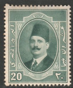 Egypt Scott 99 - SG118, 1923 King Faud 20m MH*