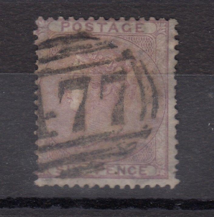 GB QV 1856 6d Lilac SG70 Used X8609