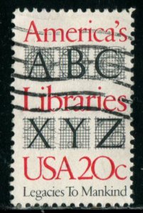 2015 US 20c Libraries, used