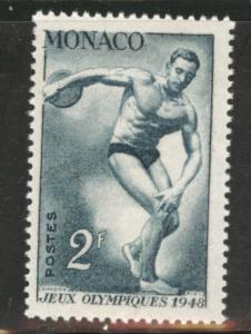 MONACO Scott 206 MNH** 1948 discus thrower stamp