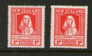 New Zealand 1929 -1930 Health SG 544-545 MLH