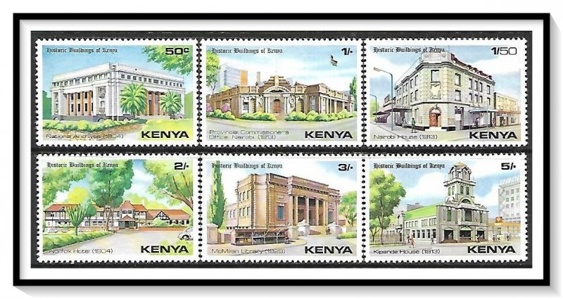 Kenya #175-180 Historic Buildings Set MNH