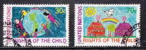 U.N. - New York # 593-594, Used