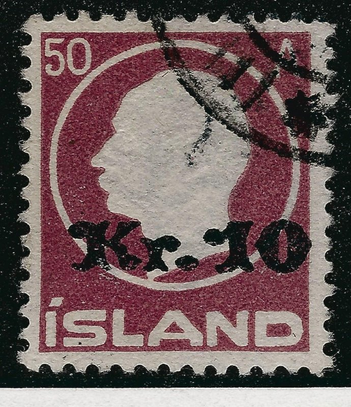 Iceland Attractive Sc#140 Used F-VF SCV $450...Fill a powerful spot!!