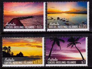 Cocos Islands 361-364 MNH - Skies of Cocos - 2012