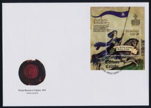 Slovenia 1061 on FDC - Princess Barbara, Horse