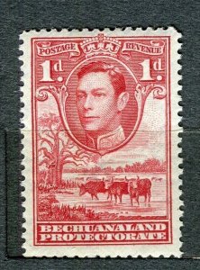 BECHUANALAND; 1938 early GVI issue fine Mint hinged 1d. value