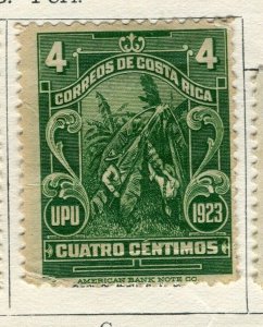 COSTA RICA; 1923 early Jimenez issue Mint hinged 4c. value