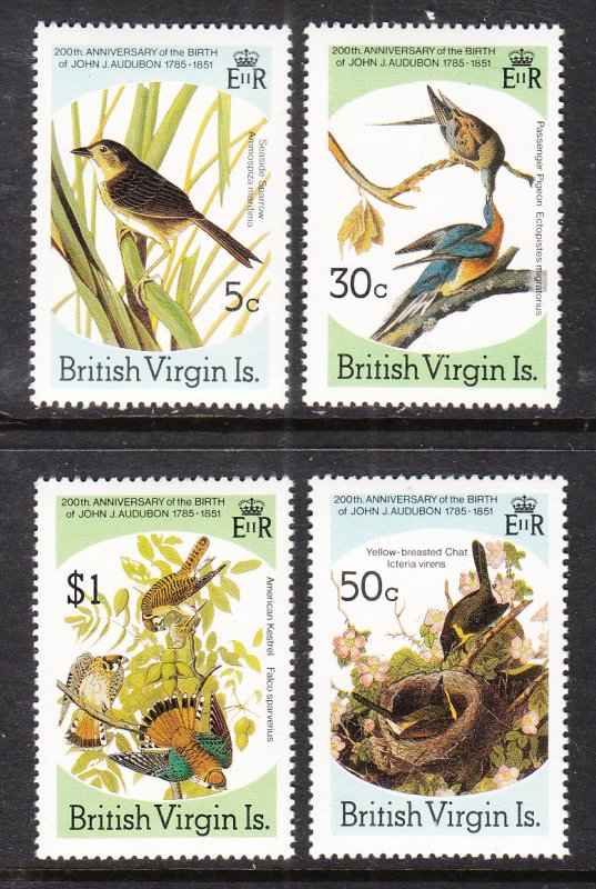 British Virgin Islands 520-523 Birds MNH VF