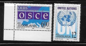 Yugoslavia 2000 Resumption membership in OSCE & UN Sc 2512-2513 MNH A3745