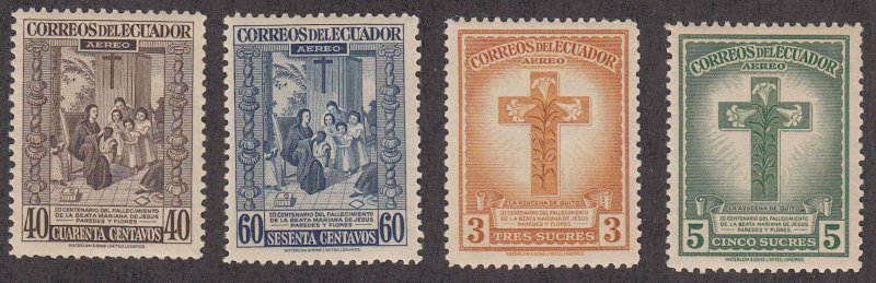 Ecuador - 1946 - SC C161-64 - NH - Complete set - pencil on back