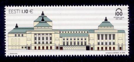 Estonia Sc# 737 MNH Estonia Theater Building Centenary