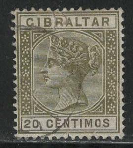 Gibraltar Scott # 31A, used