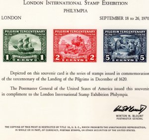 SC9 PHILYMPIA London Intl. Stamp Exhibition, Sept. 18-25 1970 #548-550 images