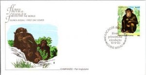 Guinea Bissau, Animals, Worldwide First Day Cover