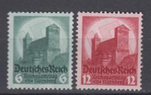 WWI Third Reich 1934  Full Set  Michel 546/7 MNH Luxe