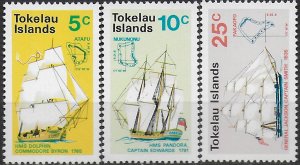 1970 Tokelau discovery of the islands 3v. MNH S.G. n. 22/24