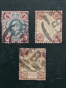 Great Britain Pocket Lot of 8 Stamps Used/HR/F/VF SC#49,116,133