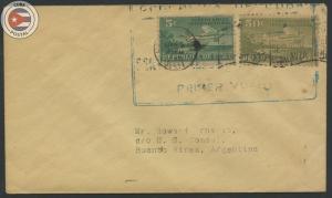 Cuba 1931 First Flight Cover Havana - Argentina | FAM No 5 | Edifil E54 | CU8135