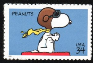 SC# 3507 - (34c) - Peanuts Comic Strip, MNH Single