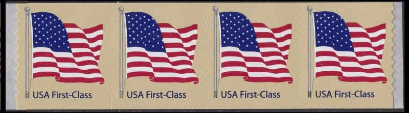 US 4132 Old Glory First Class NDN 41c coil strip 4 APU MNH 2007