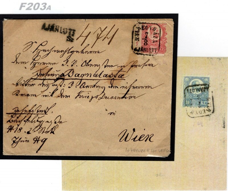 HUNGARY Classic Franz Josef Franking 1872 Cover *Nyíregyháza* Registered F203a