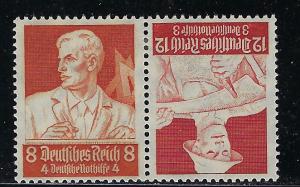 Germany Scott # B63, B64, mint hr, tete beche, K24