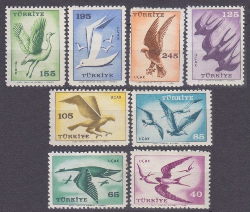1959 Turkey 1660-1667 Birds 12,00 €
