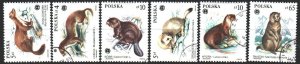 Poland. 1984. 2946-51. Protected fauna of Poland. USED.