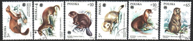 Poland. 1984. 2946-51. Protected fauna of Poland. USED.