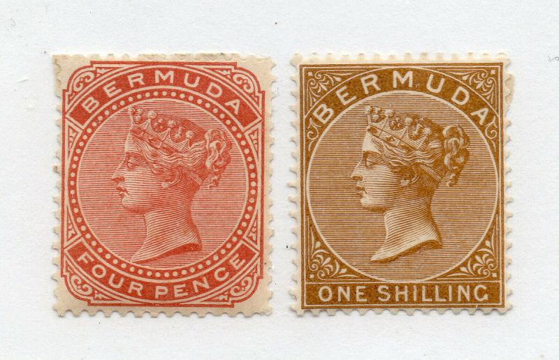 Bermuda - SG# 28a & 29 MH (rem) / wmk crown CA  /    Lot 419_ 1216077