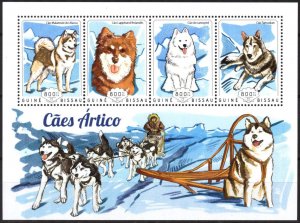 Guinea Bissau 2014 Sledges Dogs sheet MNH