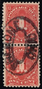 US #J61 Postage Due Pair; Used