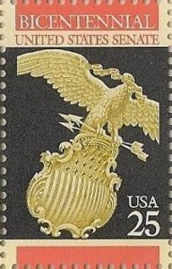 US 2413 Bicentennial United States Senate 25c single MNH 1989